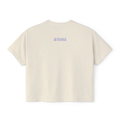 Boxy Tee — Minimal Eye & Sleep Circle Graphic