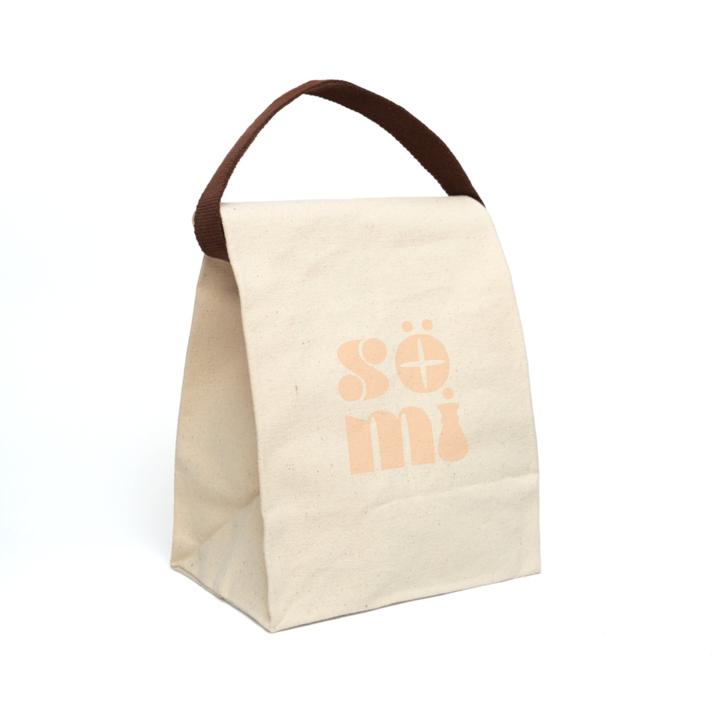 Canvas Lunch Bag — Neutral 'sömi' Minimalist Eco Tote with Strap