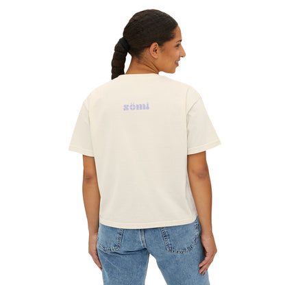 Boxy Tee — Minimal Eye & Sleep Circle Graphic