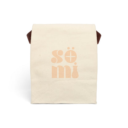 Canvas Lunch Bag — Neutral 'sömi' Minimalist Eco Tote with Strap