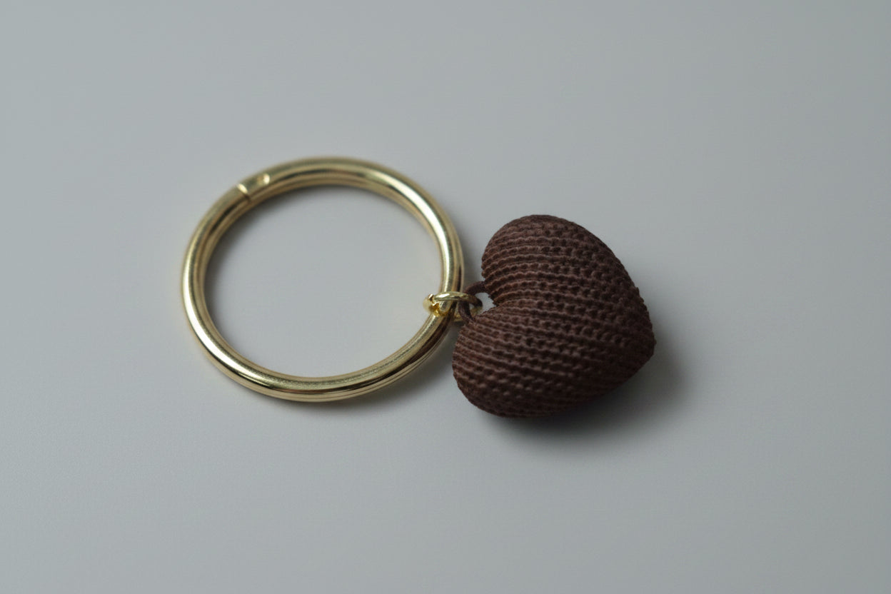 Soft Love Keychain – Minimalist Heart Keychain for Bags & Keys