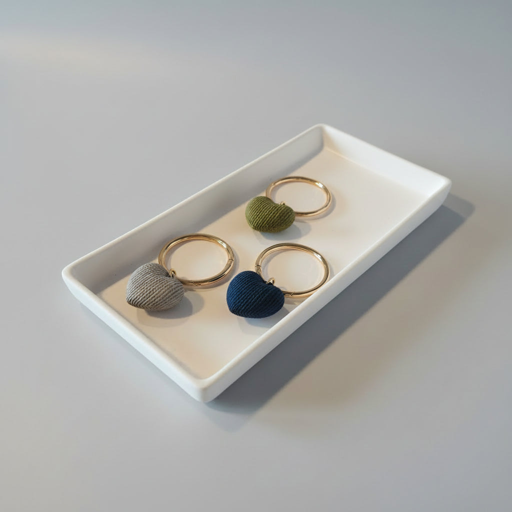 Soft Love Keychain – Minimalist Heart Keychain for Bags & Keys